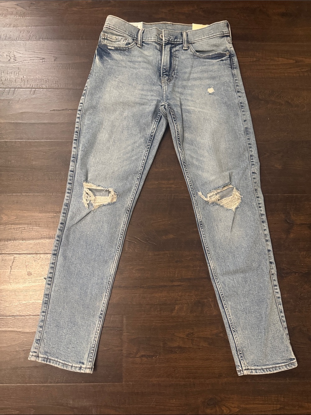 Abercrombie & Fitch light blue skinny jeans